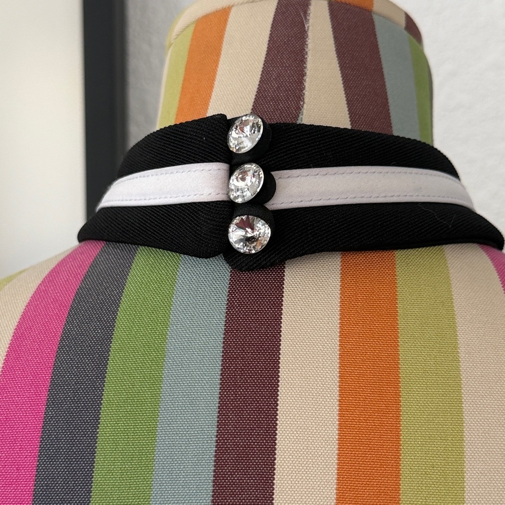 Vintage JS Collections Striped High Neck Halter Top - Picture 4 of 7